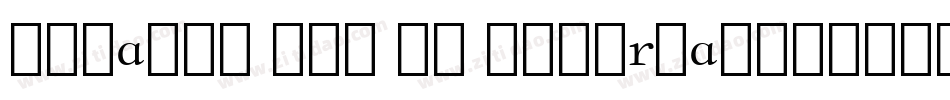 Chianti Alt BT Alternate字体转换